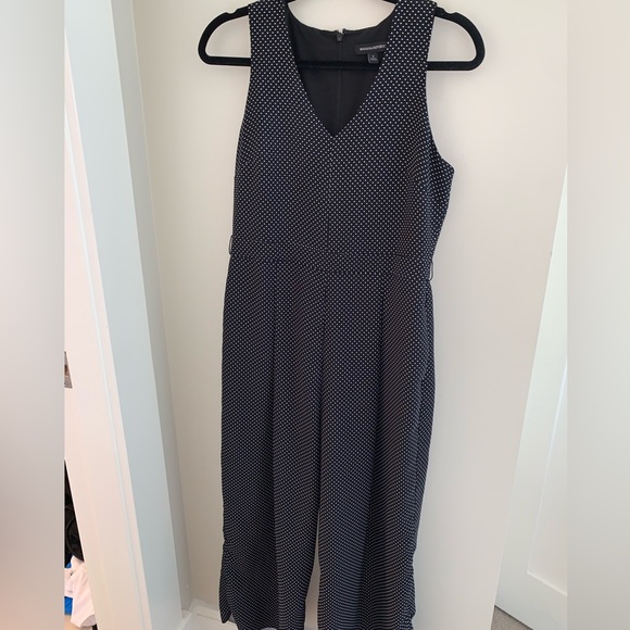 banana republic b&w polkadot jumpsuit - size 4 - Picture 1 of 3